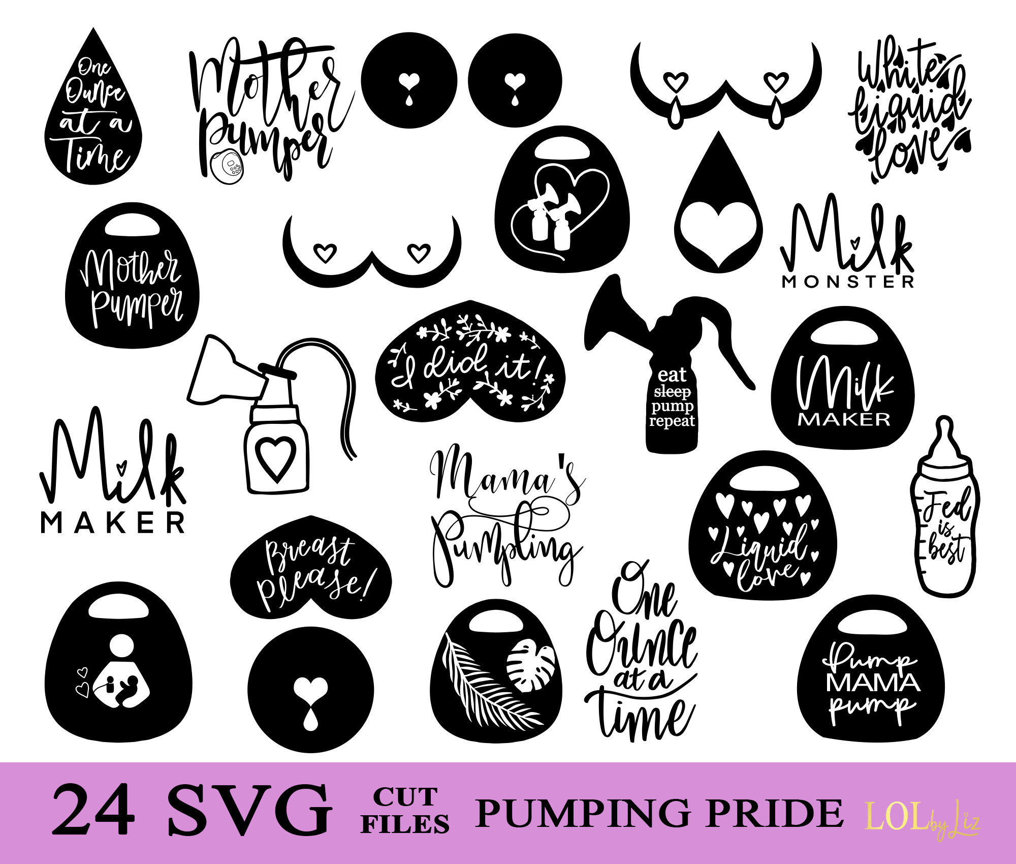 SVG Files for Cricut SVG Cut Files Pumping/breastfeeding SVG Files