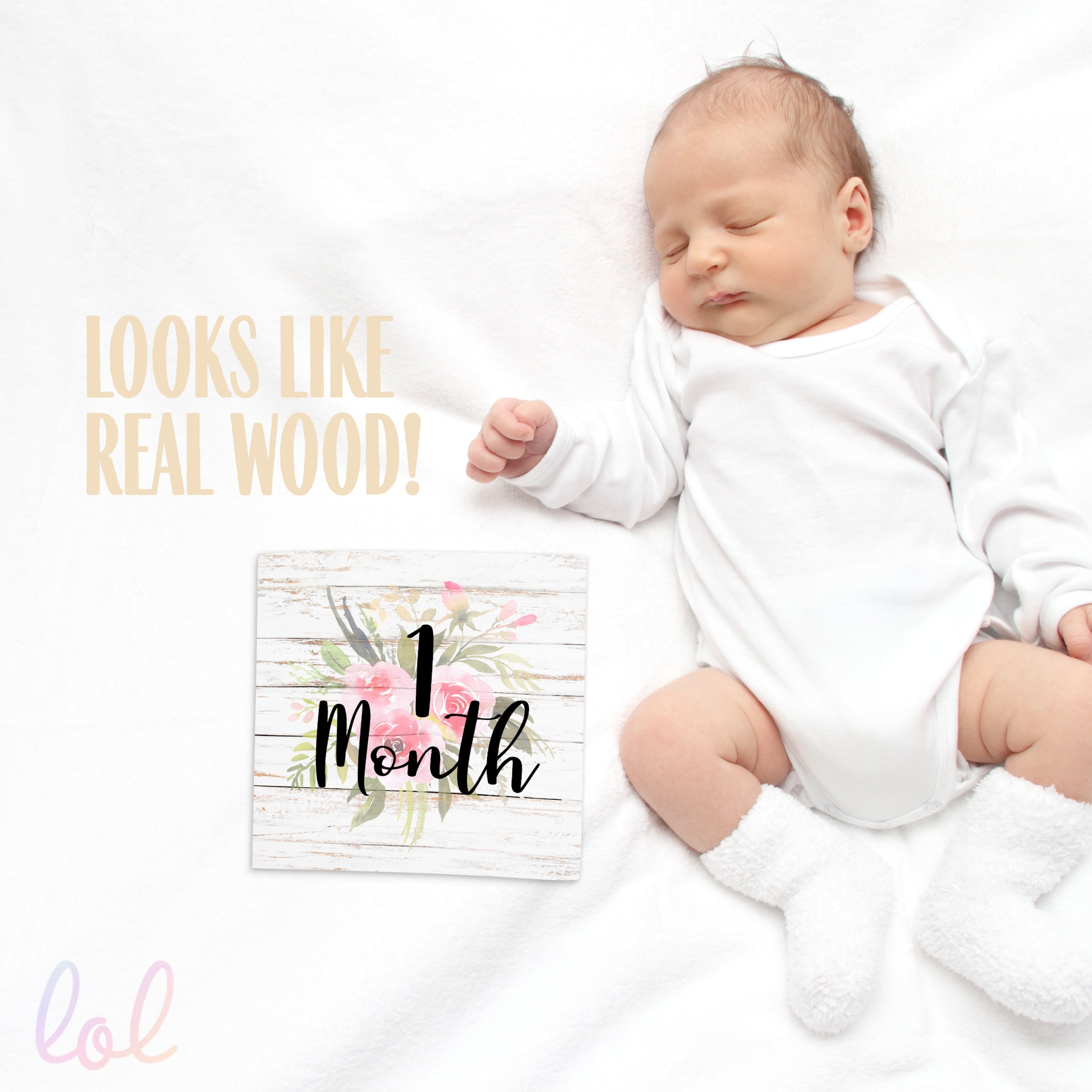 Baby monthly sale photo props