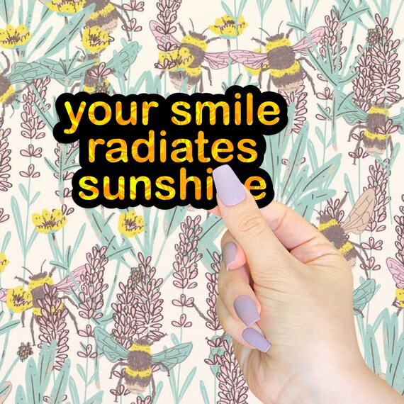 Vinyl Sticker: Sunshine Smile Vinyl Sticker: Sunshine Smile