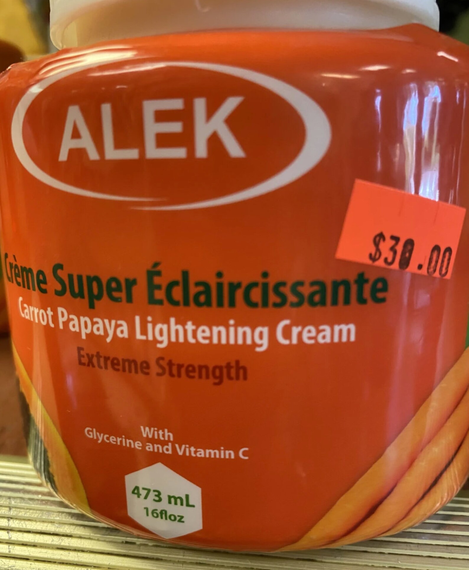 Alek Creme Super Eclaircissante Carrot Papaya Eurys Market Etsy
