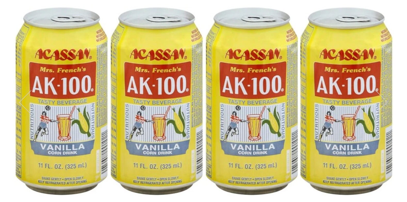 Acassan Mrs. French's AK100 Vanilla Corn Drink 4pk Etsy