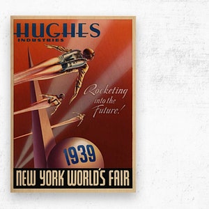 Art Deco Poster, New York World Fair 1939 poster