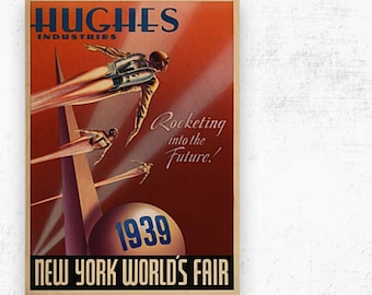 Art Deco Poster, New York World Fair 1939 poster
