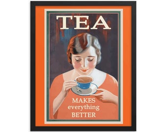 Vintage Tea Drinkers Premium Art Print