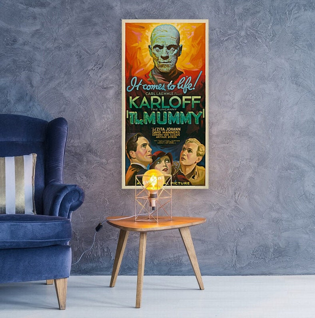 The Mummy 1932 Vintage Movie Poster, Retro Movie Poster, Horror Movie ...