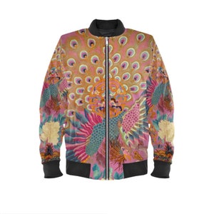 Bomber Jacket - vintage kimono Print