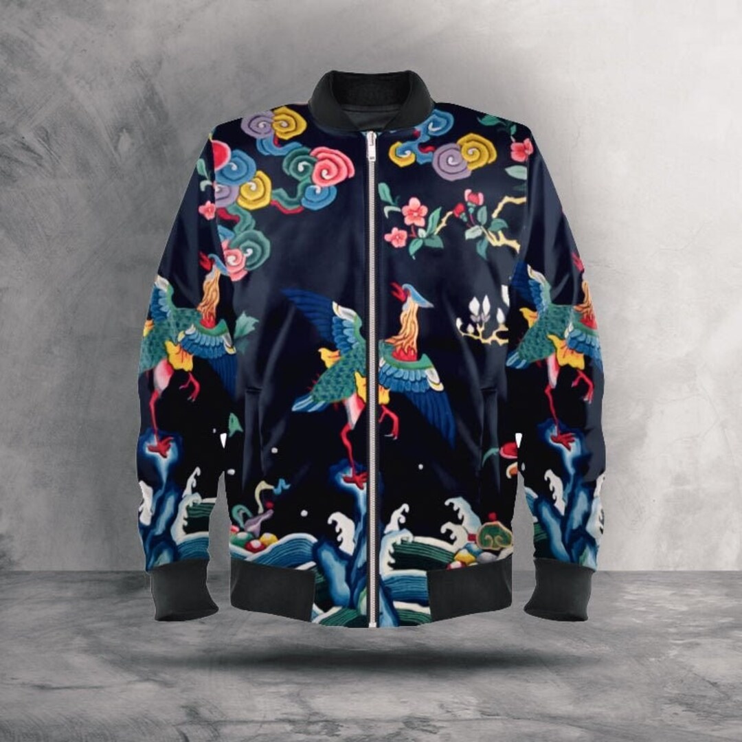 Harajuku Bomber Jacket, Velvet Bomber Jacket, Quilted Jacket, Satin Bomber for Men or Women, Unisex, Chinese Edo Print Bomber Jacket - Etsy Harajuku Bomber Jacket, Velvet Bomber Jacket, Quilted Jacket, Satin Bomber for Men or Women, Unisex, Chinese Edo Print Bomber Jacket - Etsy