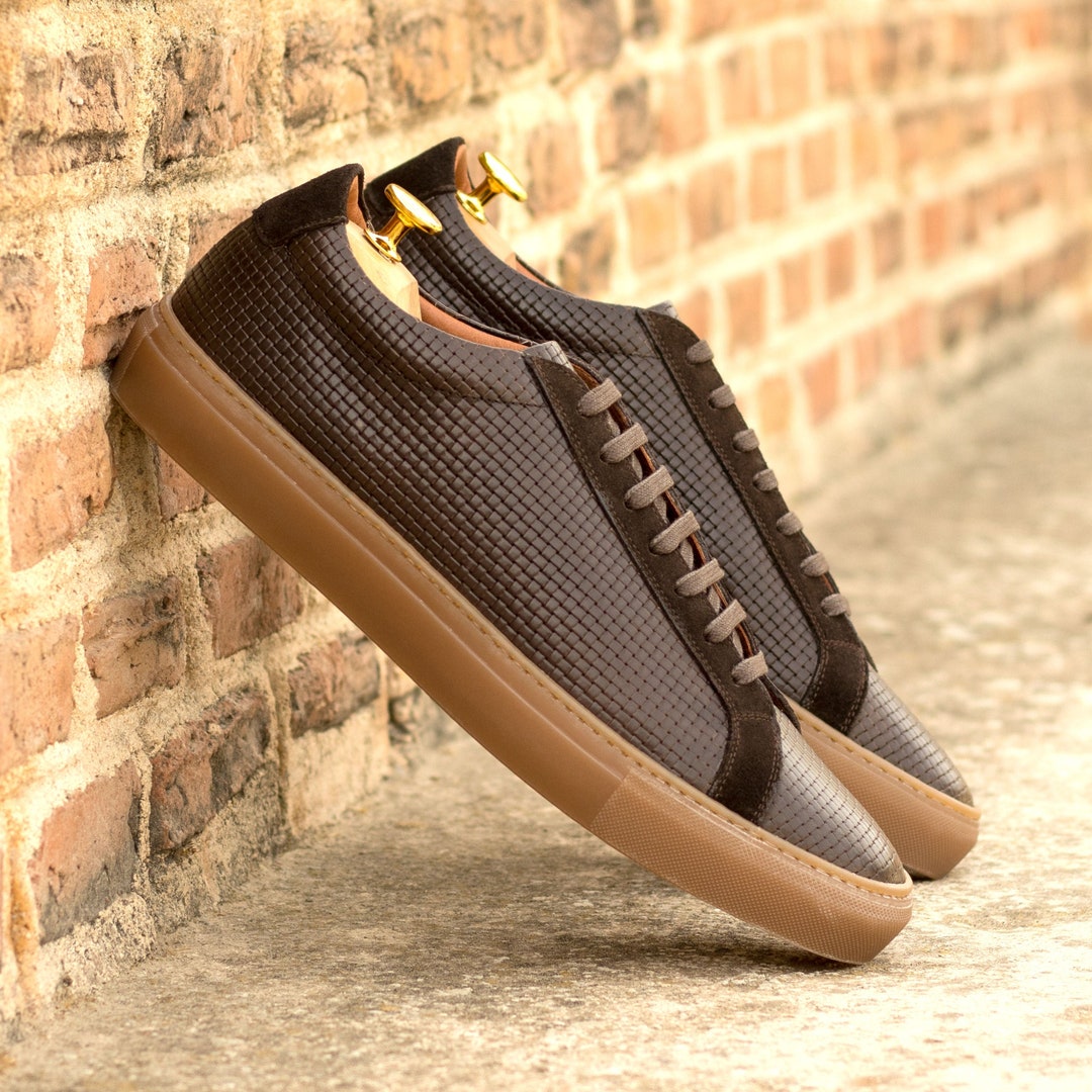 Luxury Leather Sneakers Handmade Minimal Sneakers for Men or Women Luxury Dress Sneakers Sneakers for Suit Etsy UK