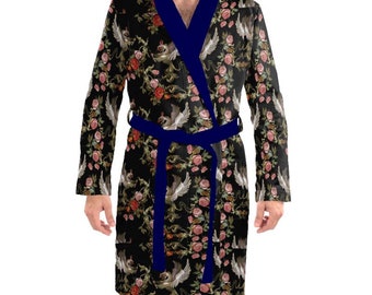 Griffin And Roses Luxury Dressing Gown in Velvet or Terry Towelling