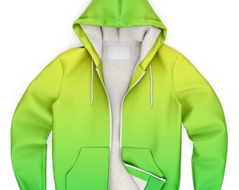 Sudadera con capucha de microforro polar Limón y lima