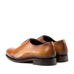Whole Cut Cognac Coloured GoodYear Welted Leather Shoe (Fastlane production)