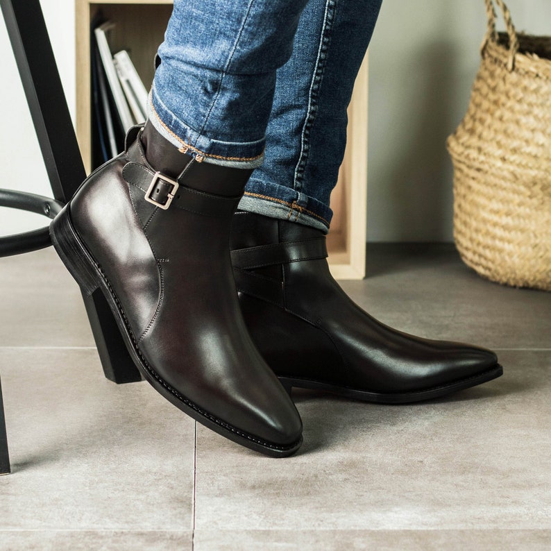 Chocolate Brown Jodhpur, Premium Leather Shoes