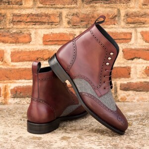 Highland Military Brogue, Goodyear Welted Shoes, Custom Leather Boots