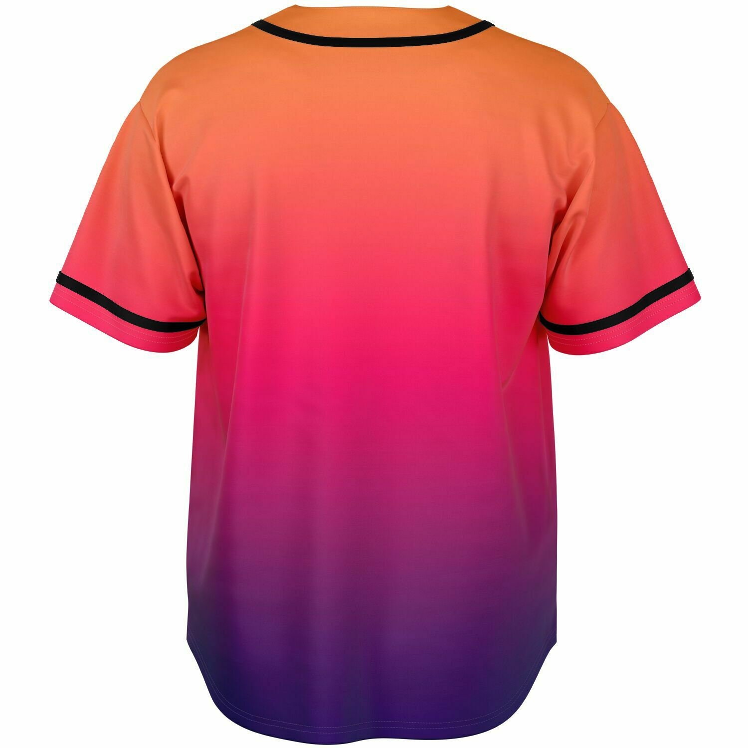Baseball Jersey - Midnight Sunset, Ombre Retro Top, Retro
