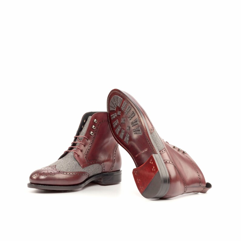 Highland Military Brogue, Goodyear Welted Shoes, Custom Leather Boots