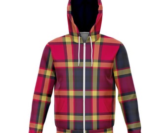 Plaid Hoodie - Etsy UK