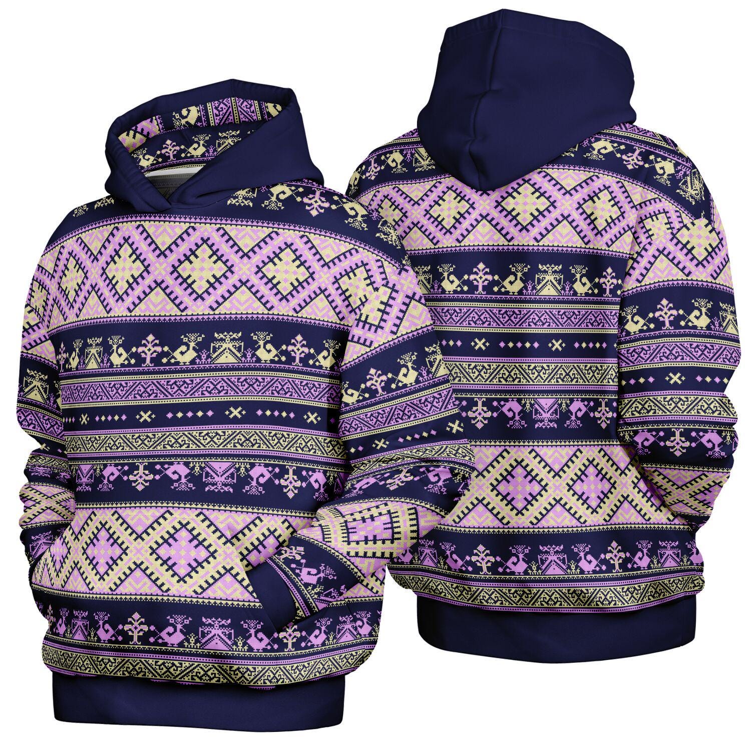 Purple Nordic Heavyweight Oversized Hoodie