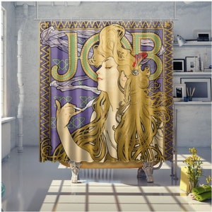 Art Nouveau Shower Curtain Alphonse Mucha