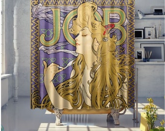 Art Nouveau Shower Curtain Alphonse Mucha