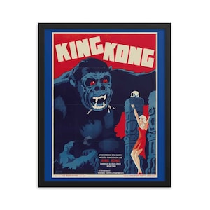 Vintage King Kong (1933) Movie Poster Premium Art Print