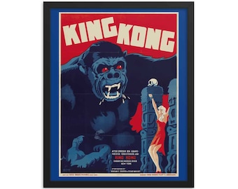 キングコング 1933年映画ポスター：ヴィンテージファインアート
