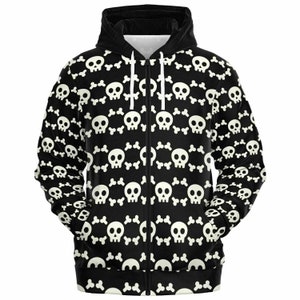 Zip-Up Hoodie Skull and Bones