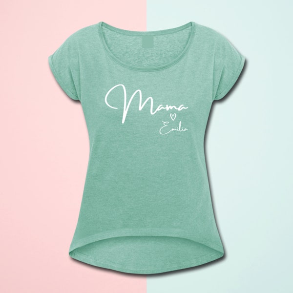 Mom T-shirt personalized with the child's name / gift / Mother's Day / birthday / birth / personalized / name