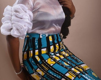 Chiffon Tops- Women Blouse- Ruffled Arm Blouse