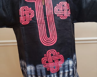 African Tie and dye [ADIRE] -  Danshiki - Men, African Print
