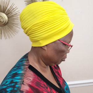 Pretied Turban, Women Turban Hat/Cap - Ready to Wear Cap, Pleated Turban