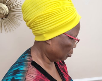 Pretied Turban, Women Turban Hat/Cap - Ready to Wear Cap, Pleated Turban