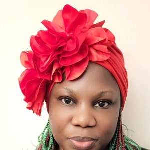 Pre tied Turban, Women Embroidery Turban Hat/Cap - Ready to Wear Cap- Special Occasion Hat- AlopeciaTurban