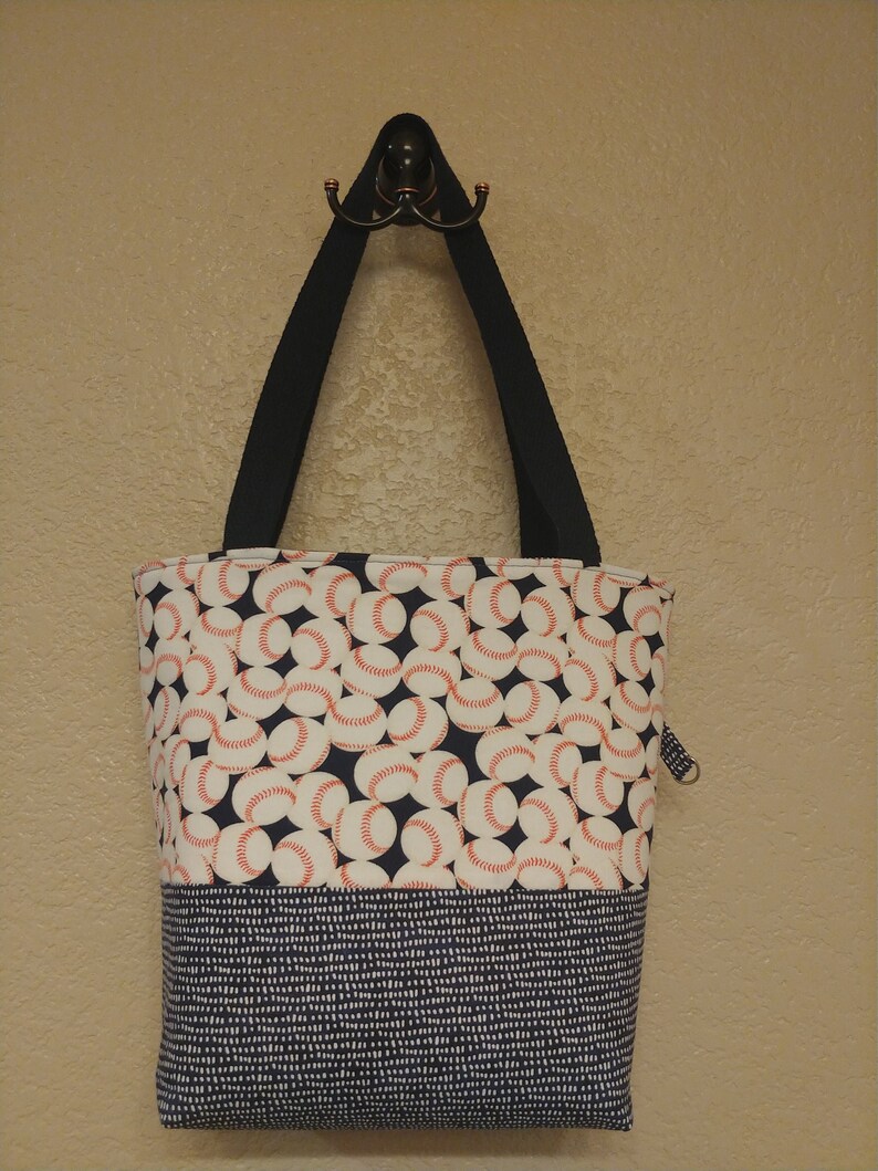 SMALL BASEBALL Open Tote bag
