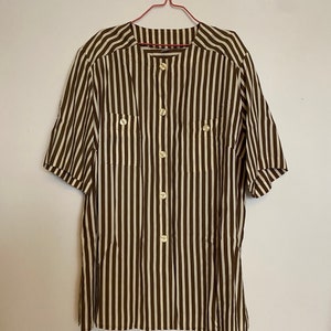 80&#39;S STRIPED BLOUSE