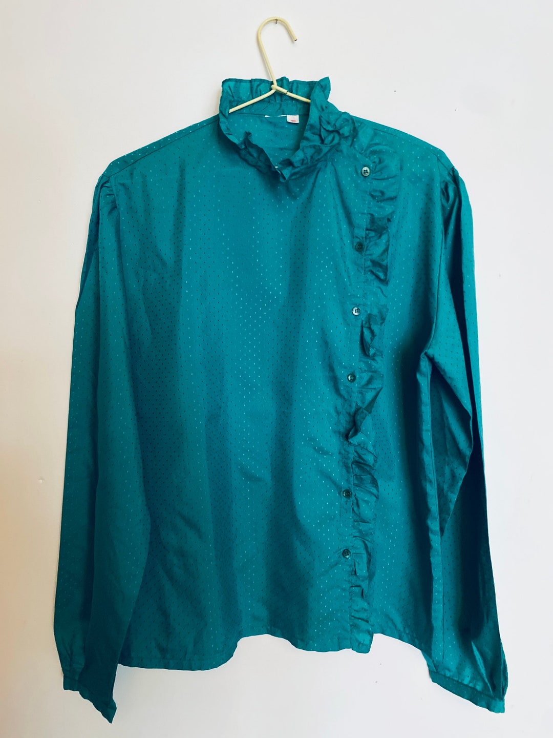 Eggshell Vintage Ruffle Collar & Cuff Blouse main image 1