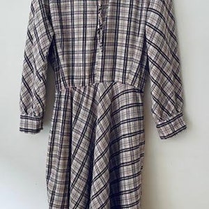 BLACK & RED CHECKED 80&#39;s dress
