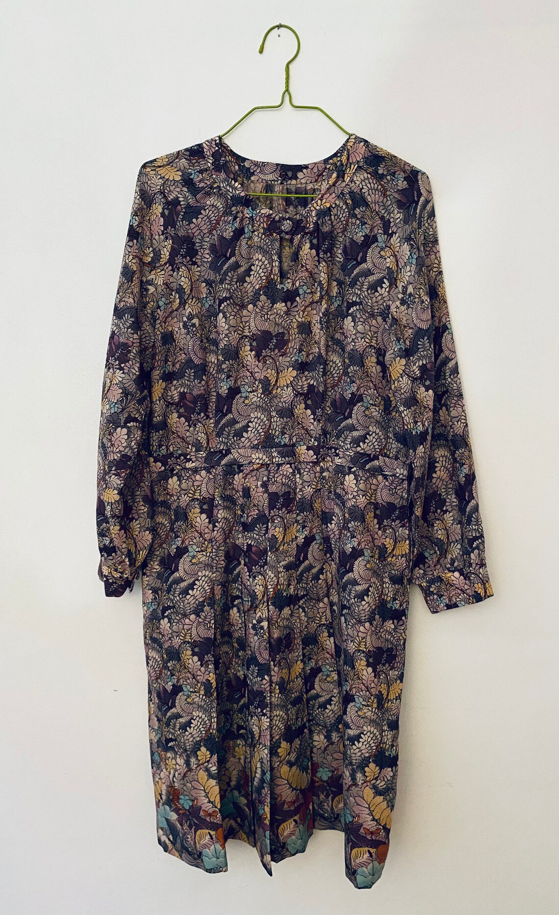 PURPLE FLORAL DRESS Etsy