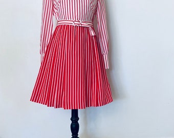 RED STRIPED DRESS