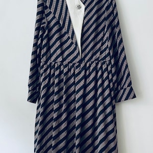 BLACK AND GREY striped dress