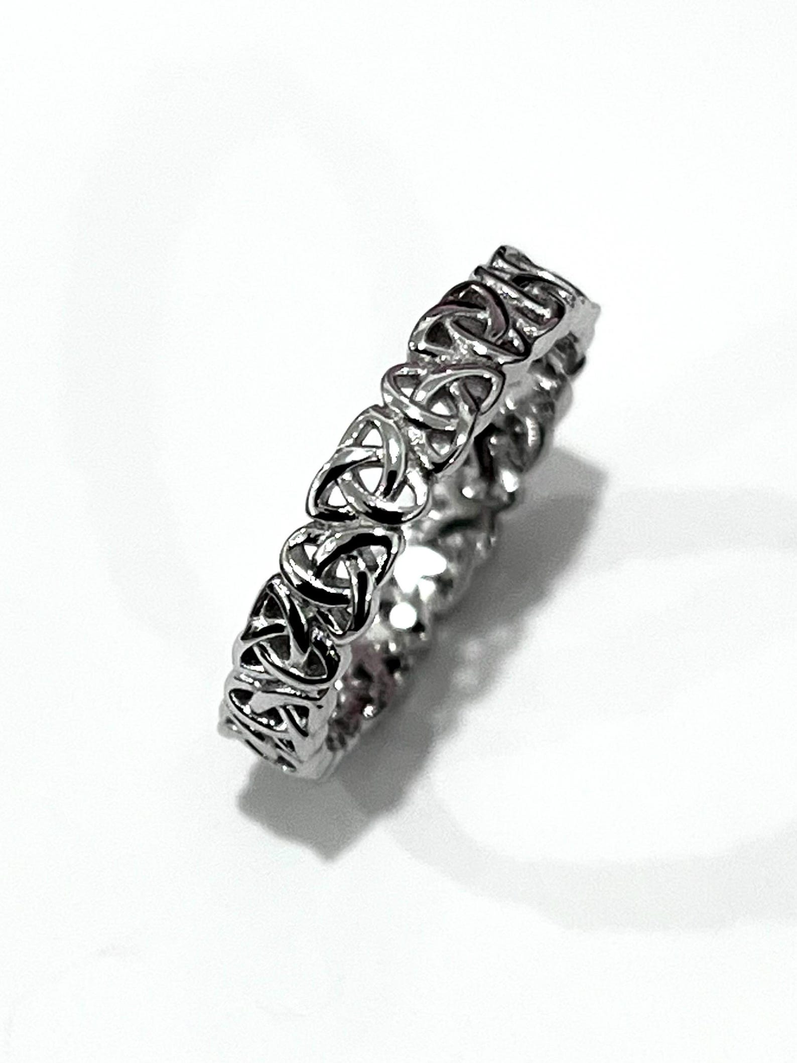 Trinity Knot Celtic Sterling Silver Ring Timeless Elegance With Ancient ...