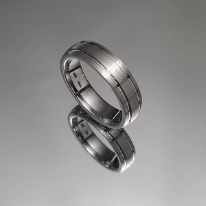 Tungsten Ring, Wedding Men's Ring, Unisex Band, Thumb Ring image 1