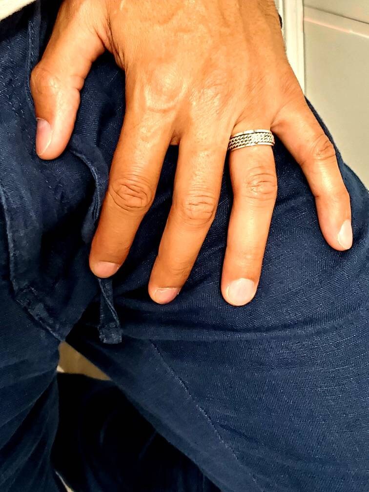 Silberring Im Geflochtenen Seil Look Ganesha Online Shop