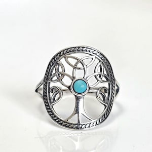 Trinity Tree Triquetra Ring, Celtic Irish Ring, Thin Ring, Sterling Silver Women/Men Ring, Friendship Ring, Dainty Ring, Minimalist Ring