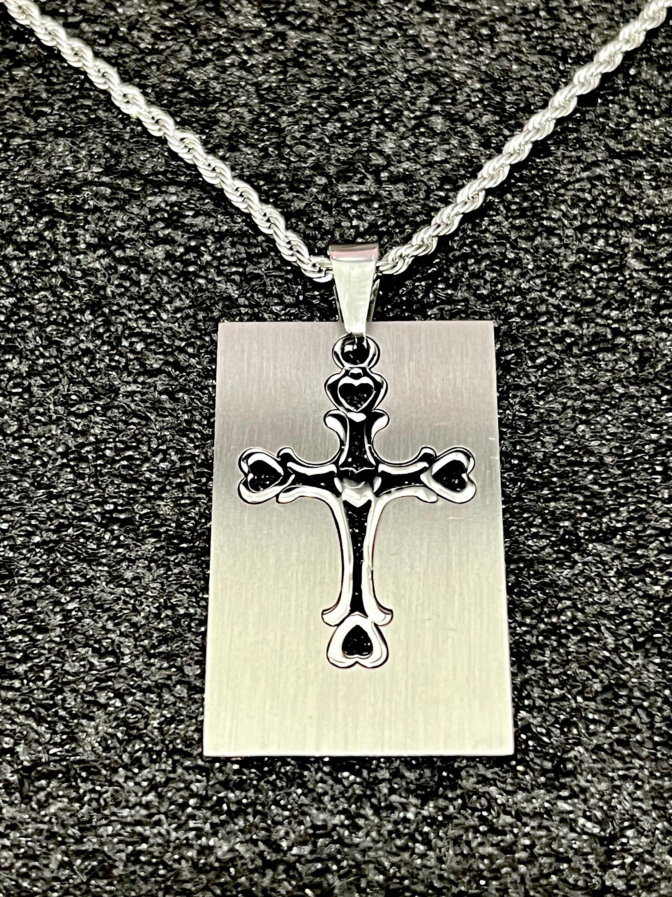 Buy Heart Cross Pendant Necklace – 18
