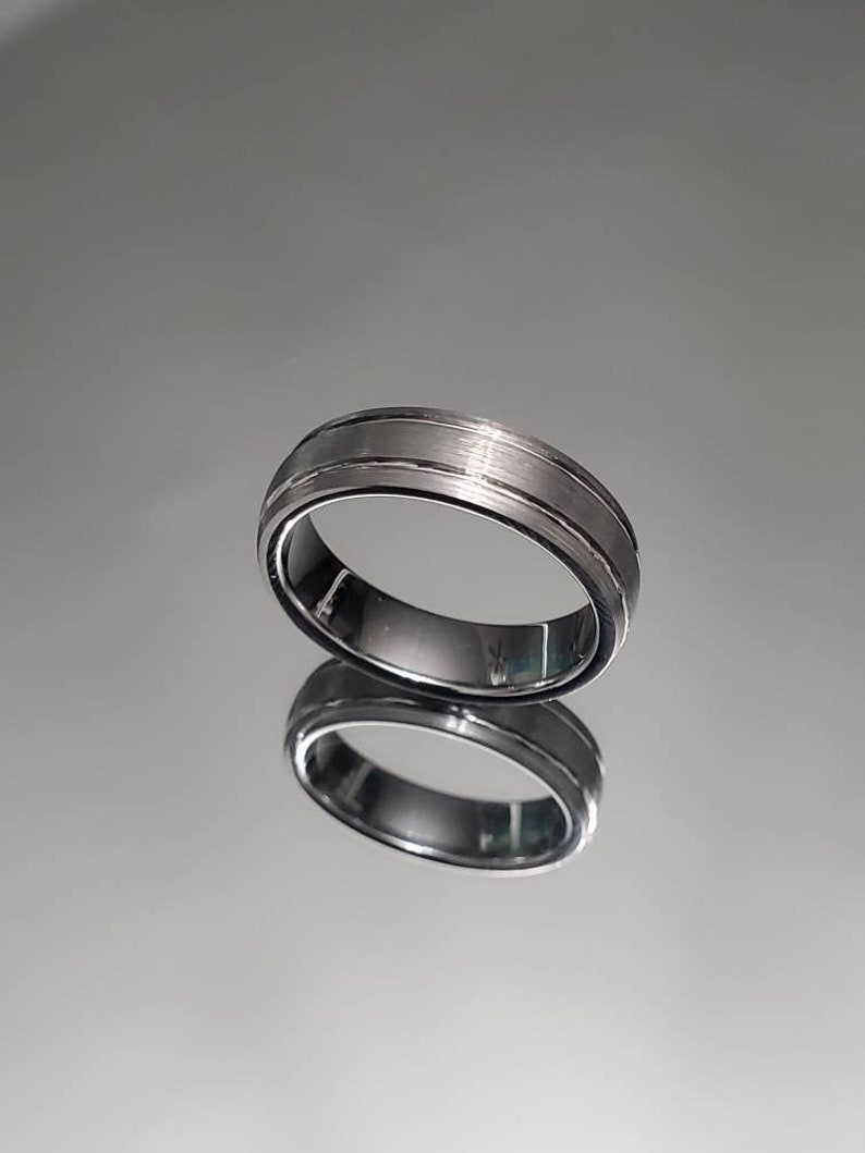 Tungsten Ring, Wedding Men's Ring, Unisex Band, Thumb Ring image 5
