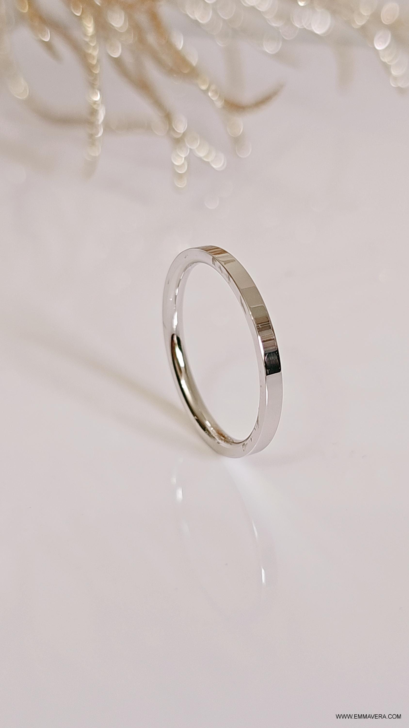 Fede Nuziale In Argento Sterling, Cupola Classica Da 2 Mm A 10 Mm