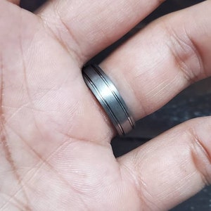 Tungsten Ring, Wedding Men's Ring, Unisex Band, Thumb Ring image 9