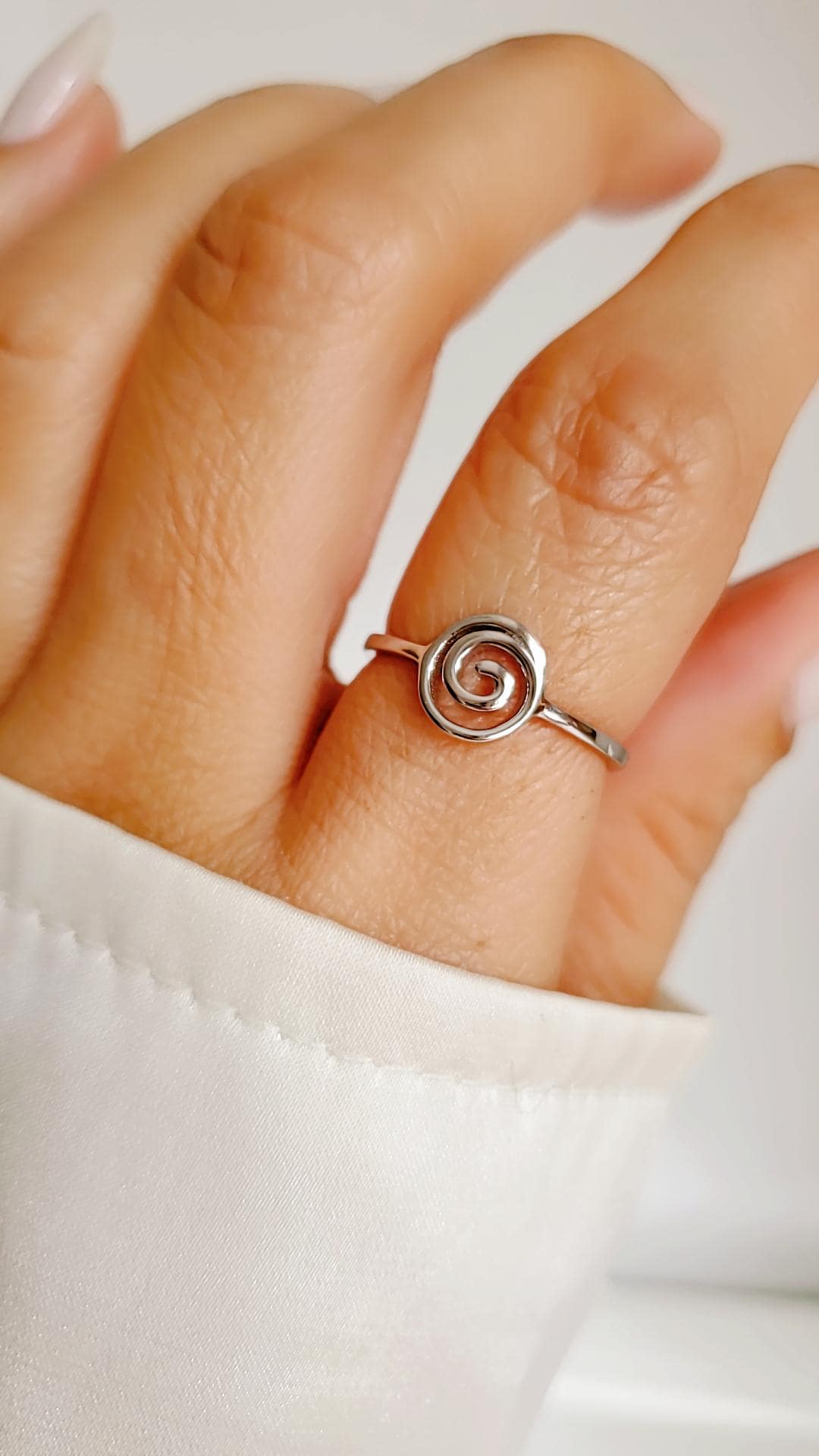 Swirl Pattern Sterling Silver Rings Timeless Elegance With a Modern ...