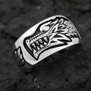 The Dragon Ring – Forge Your Legend in Sterling Silver