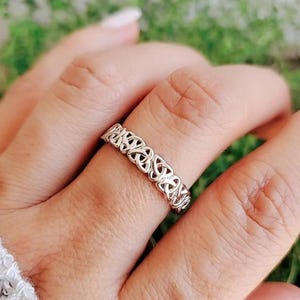Trinity Knot Celtic Sterling Silver Ring Timeless Elegance with Ancient Heritage